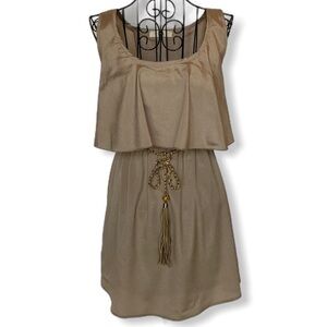 ISSI Sleeveless Belted Mini Dress Size Small